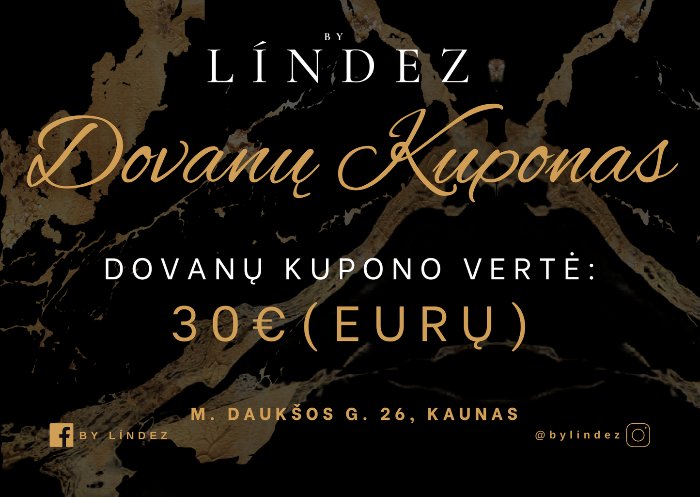 ByLindez dovanų kuponas